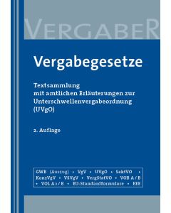 Vergabegesetze, 2. Auflage